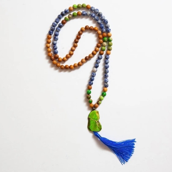 Jasper & Yew Healing Mala - Picture 1 of 7